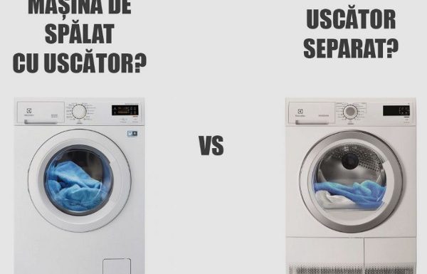 Mașină de spălat cu uscător sau aparat separat